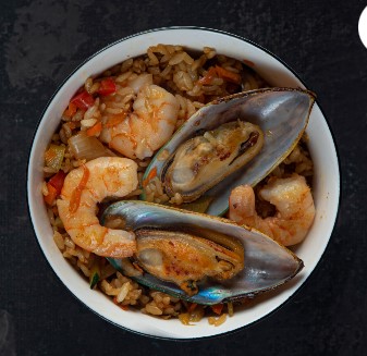 Тяхан с морепродуктами