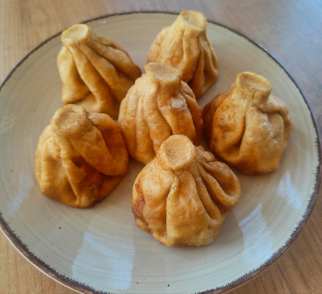 Хинкали жареные с бараниной