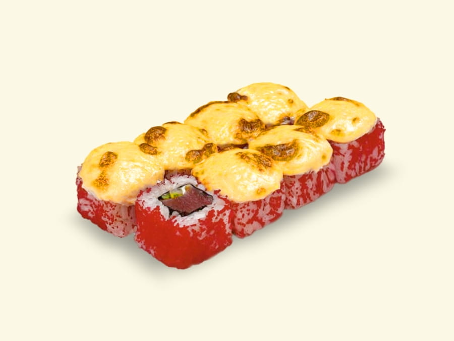 Ролл Калифорния с тунцом Запеченная