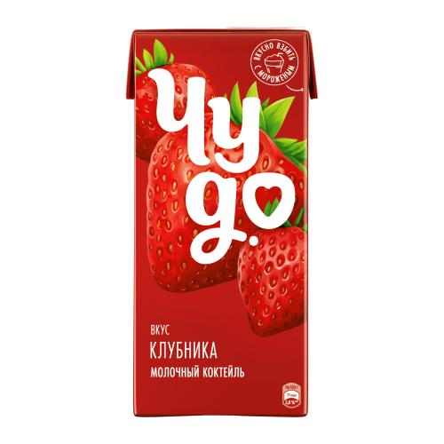 Коктейль молочный Чудо. со вкусом Клубника 2% 960г