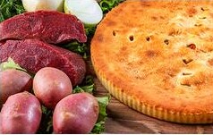Пирог с говядиной и картофелем