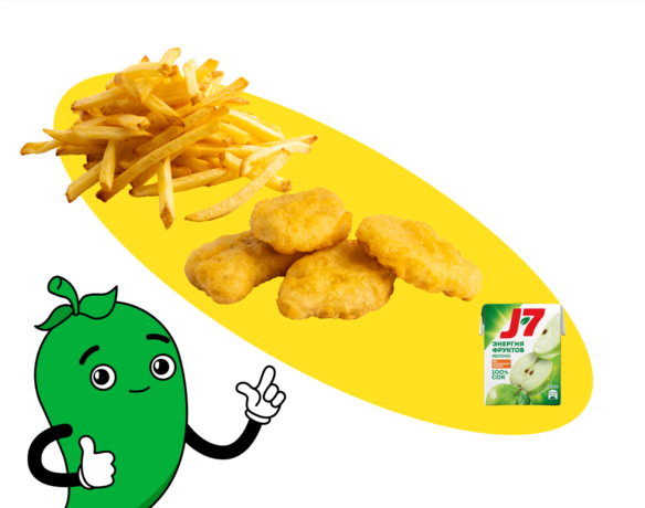 Cет Кидс с наггетсами и картофелем