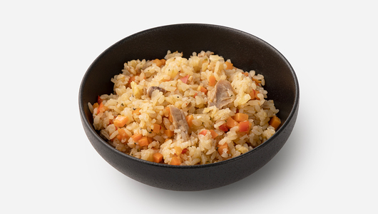 Рис азиатский с уткой, овощами и ананасом