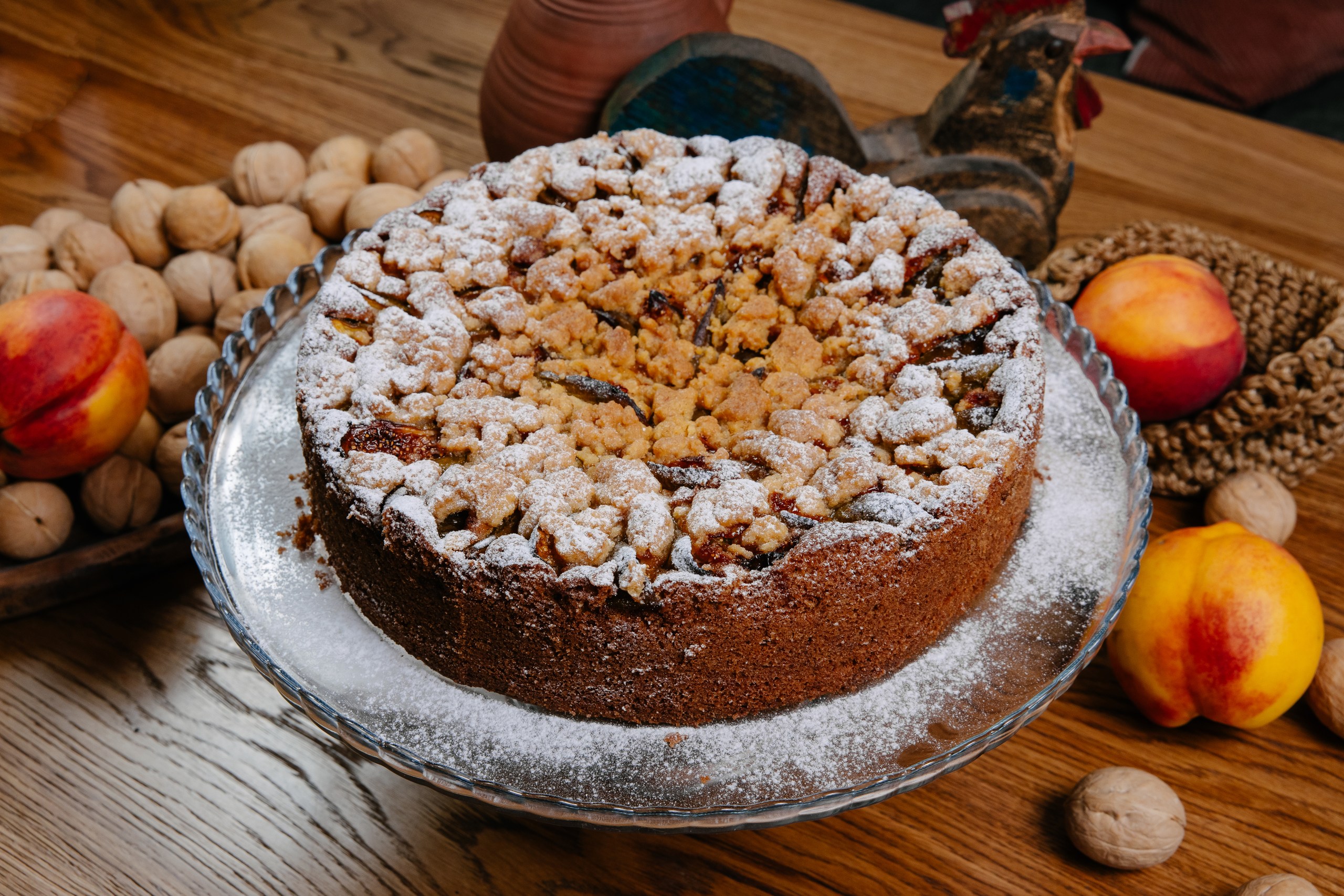 Домашний пирог с яблоком и корицей (предзаказ за 2 дня)