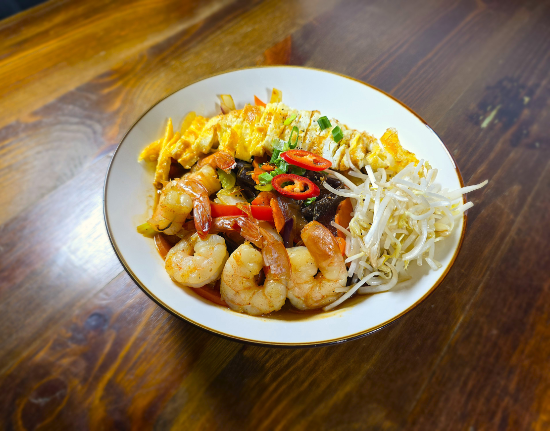 Фунчоза с креветками