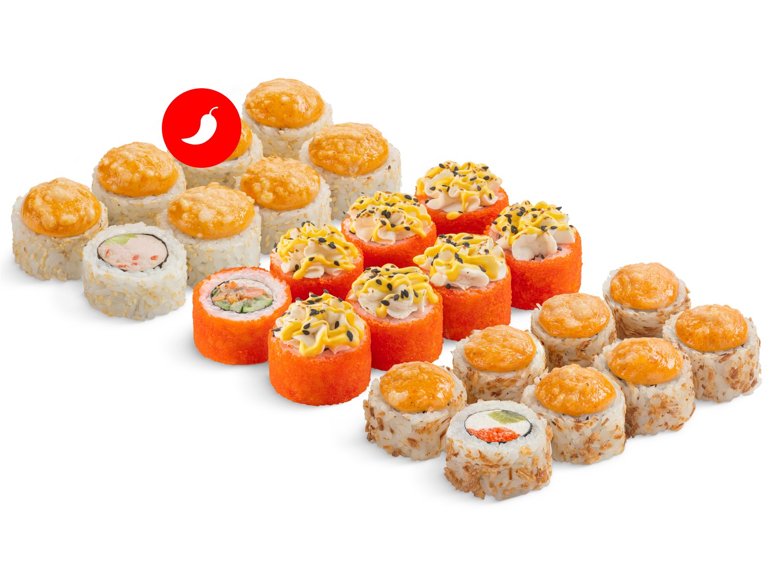 Сет Огонь со спайси соусом