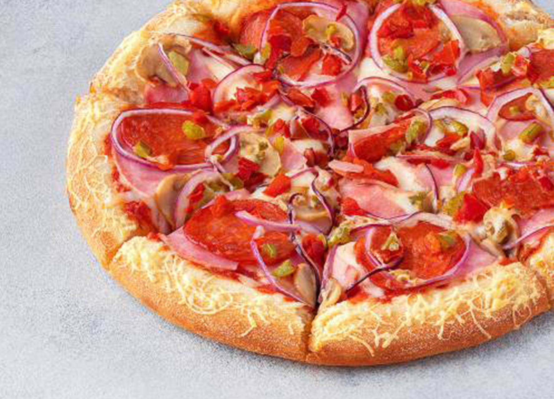 Пицца Дракон 25 см на толстом с сыром