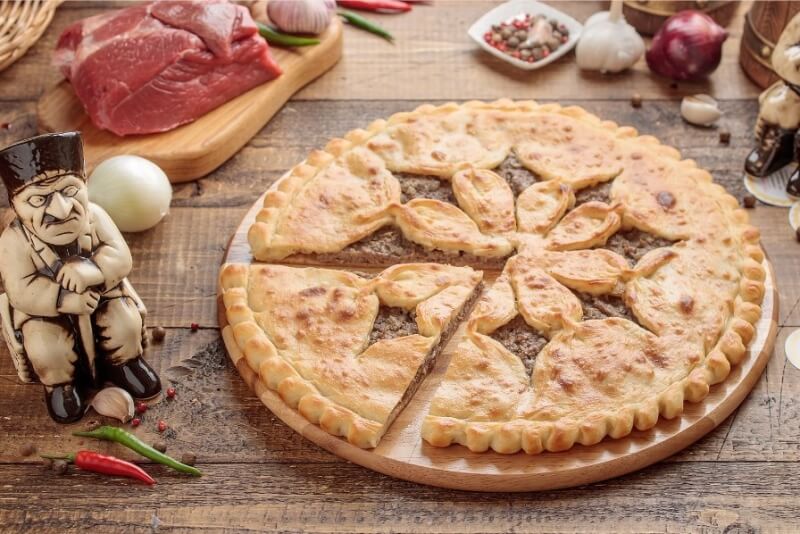 Пирог с мясом, фыджин 1000 гр