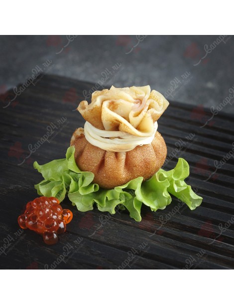Мини Блинчик С Красной Икрой