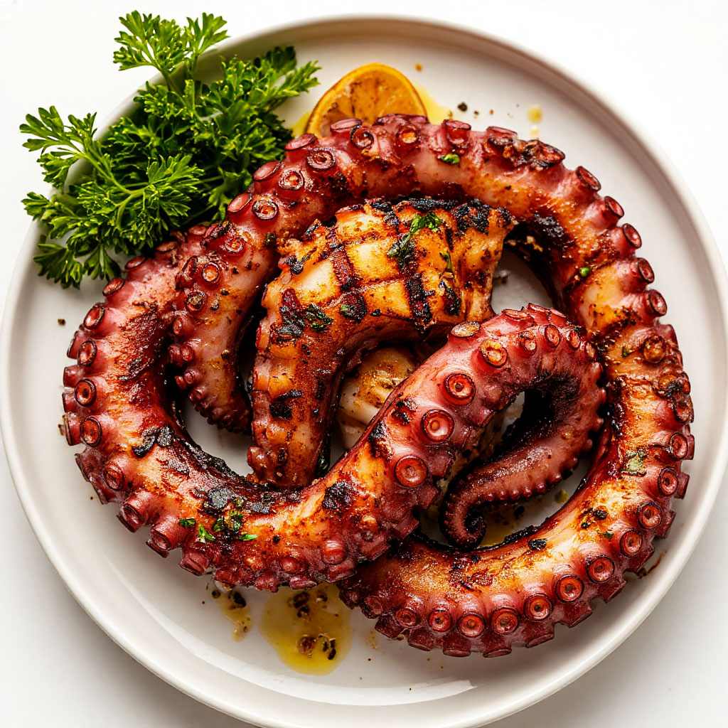 Осьминог на гриле