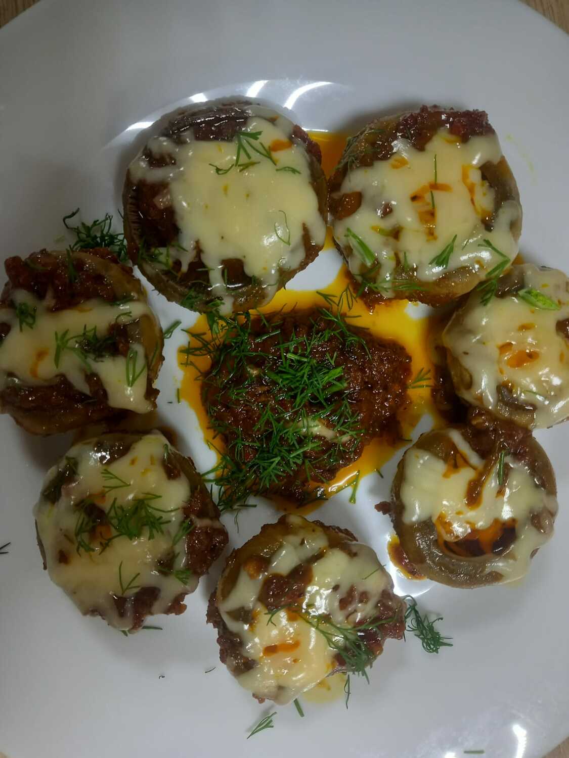 Фаршированные грибы