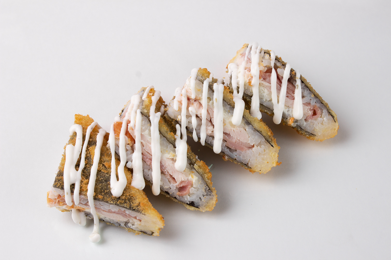 Сэндвич-ролл с курицей и чесн. соусом