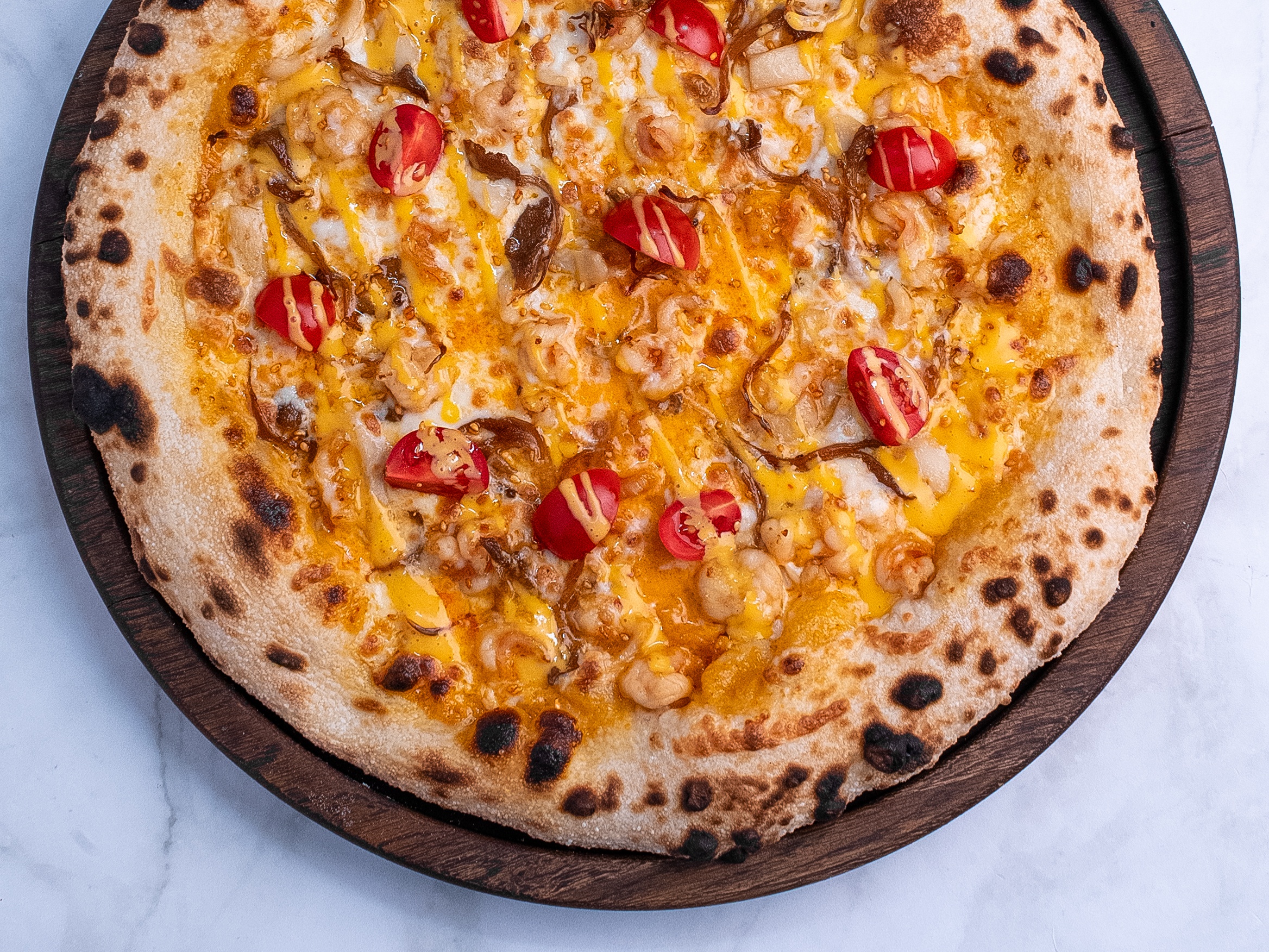 Пицца с морепродуктами 