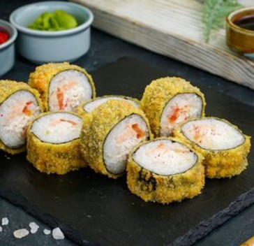 Горячий темпура с гребешком