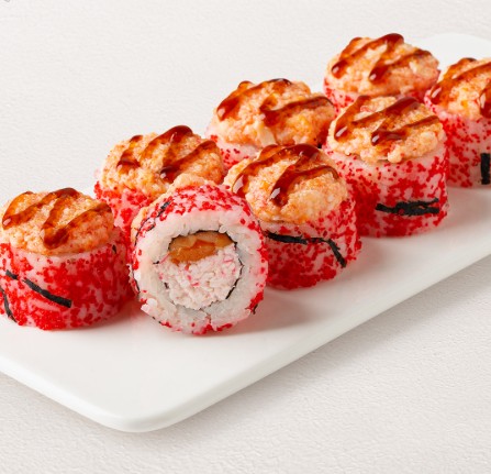 Ролл Эби краб с лососем