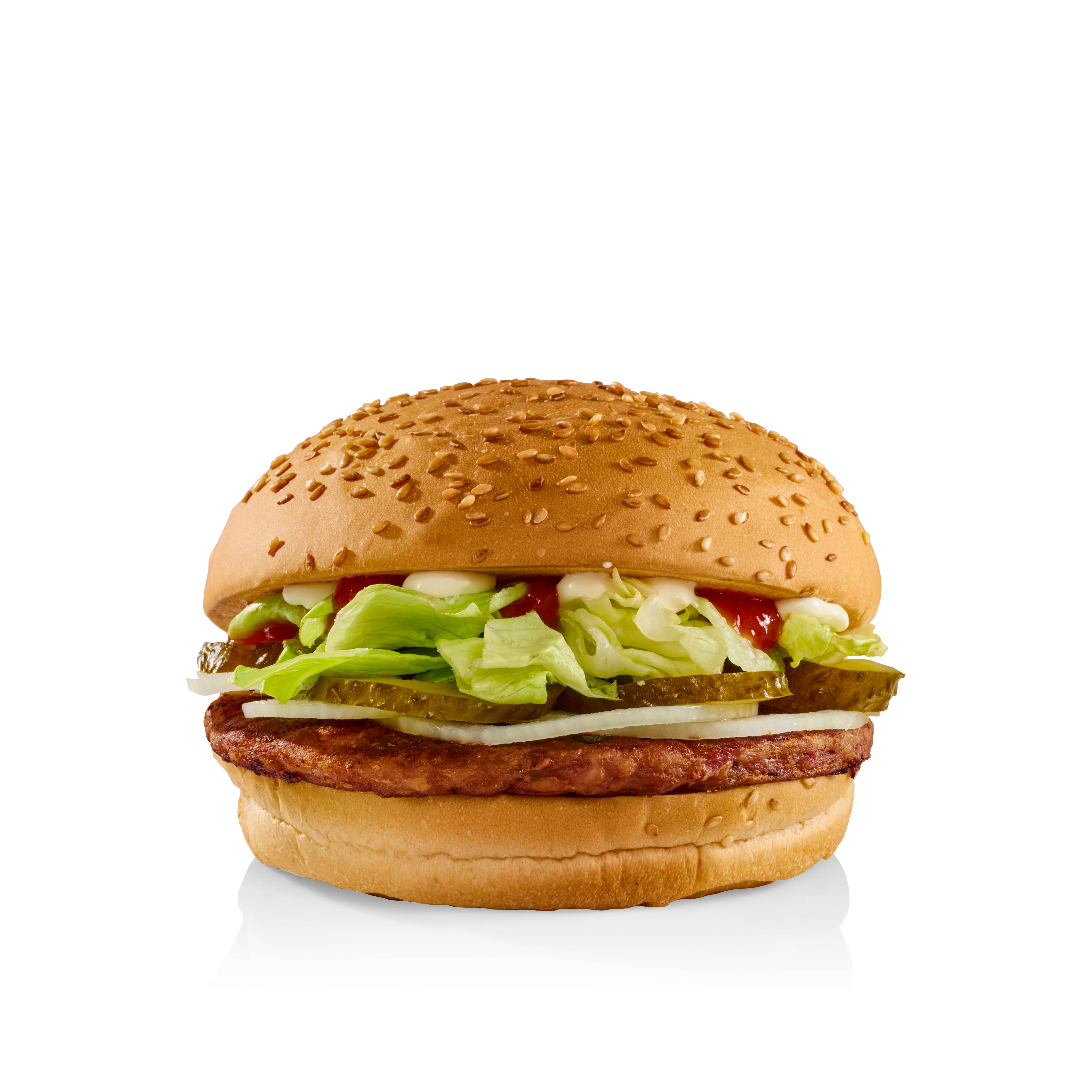 Гамбургер с маринованным огурцом