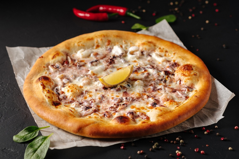 Пицца с морепродуктами