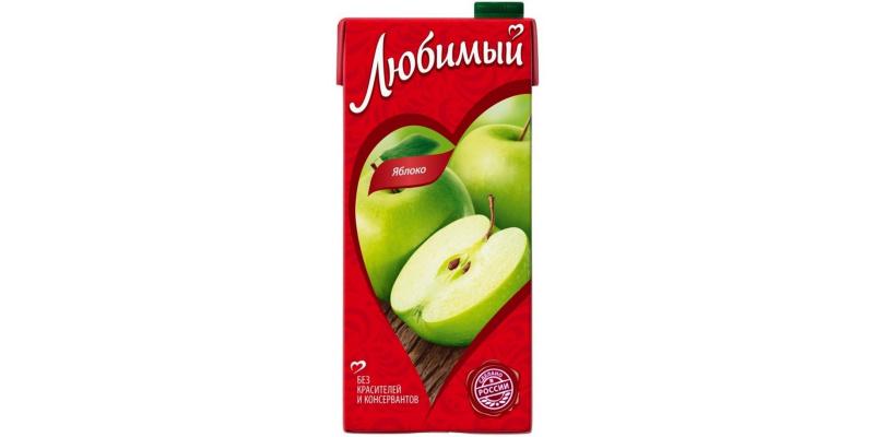 Сок «Любимый» яблоко 1