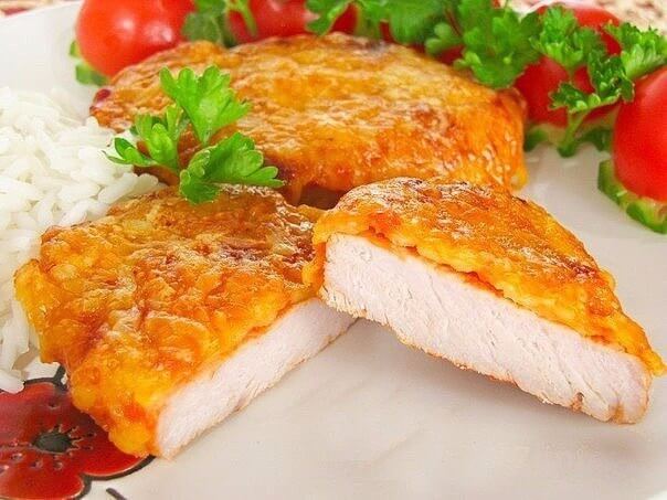Свинина в сырной корочке