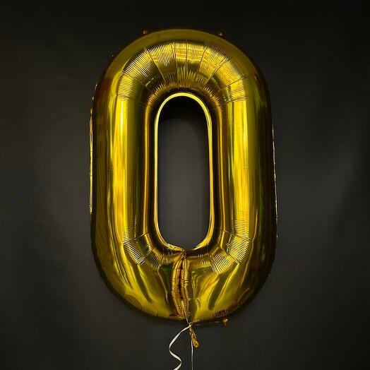 Фольгированный шар Цифра 0
