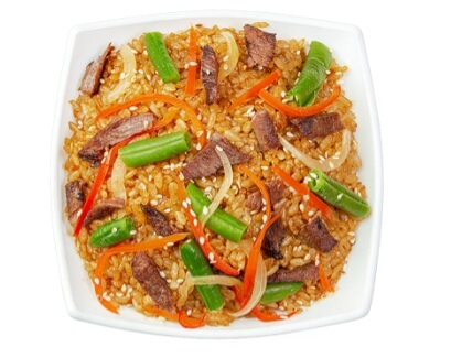 Wok острый с говядиной