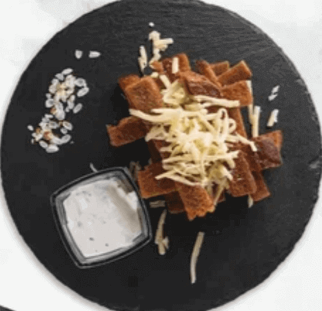 Жареный хлеб с сыром