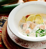 Уха по-фински на сливках