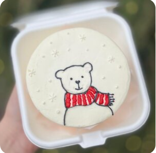 Белый мишка (начинка на выбор)