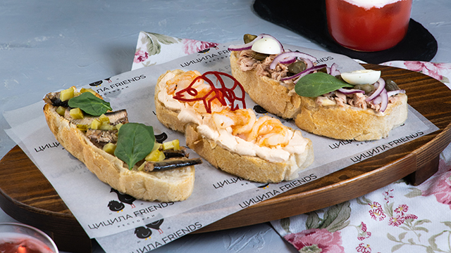 Коллекция брускетт 