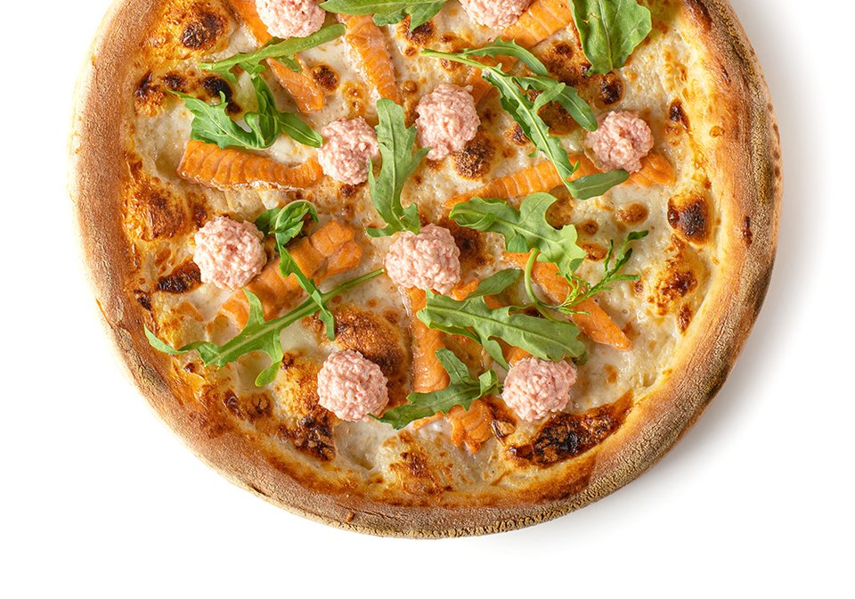 Пицца с соусом лава-краб