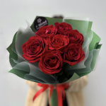Букет 7 красных роз