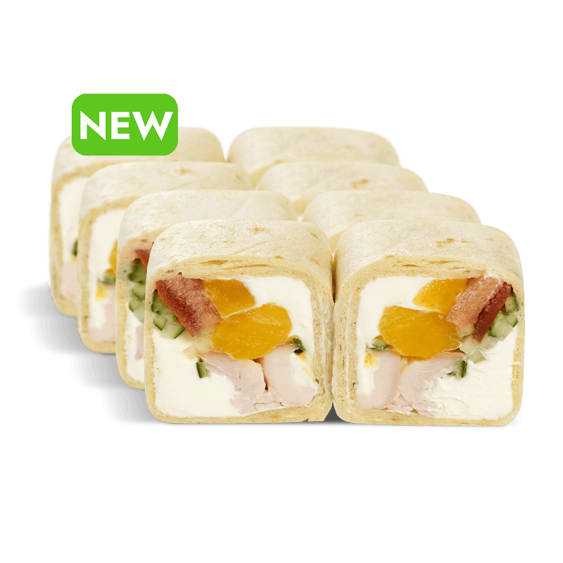 Ролл В тортилье с курицей и манго