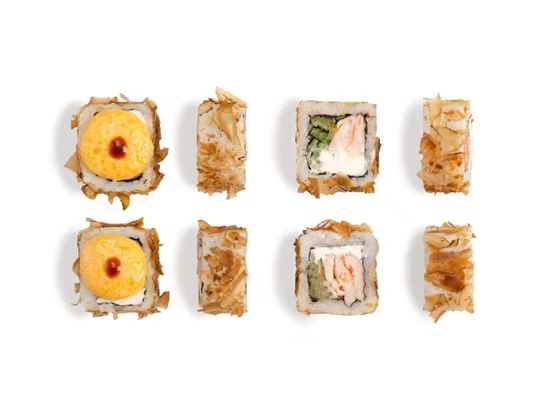 Запечённый ролл Аширо с креветкой