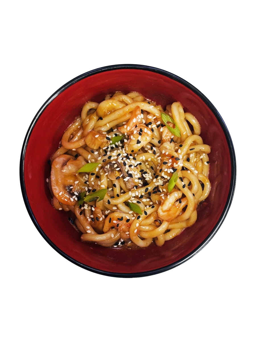 Цыпленок с креветками в соусе том ям