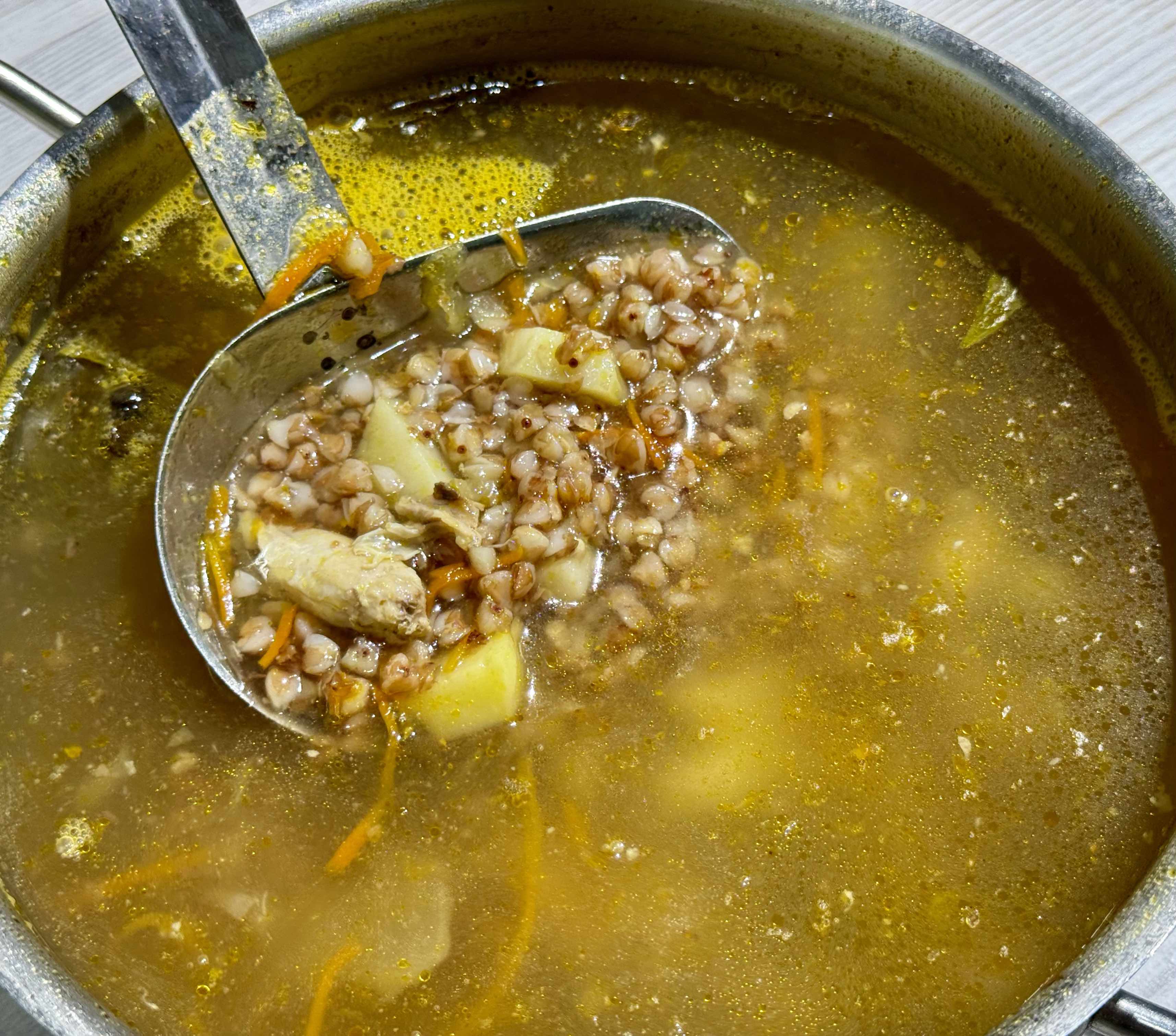 Суп гречневый с курицей (экономия 15%)