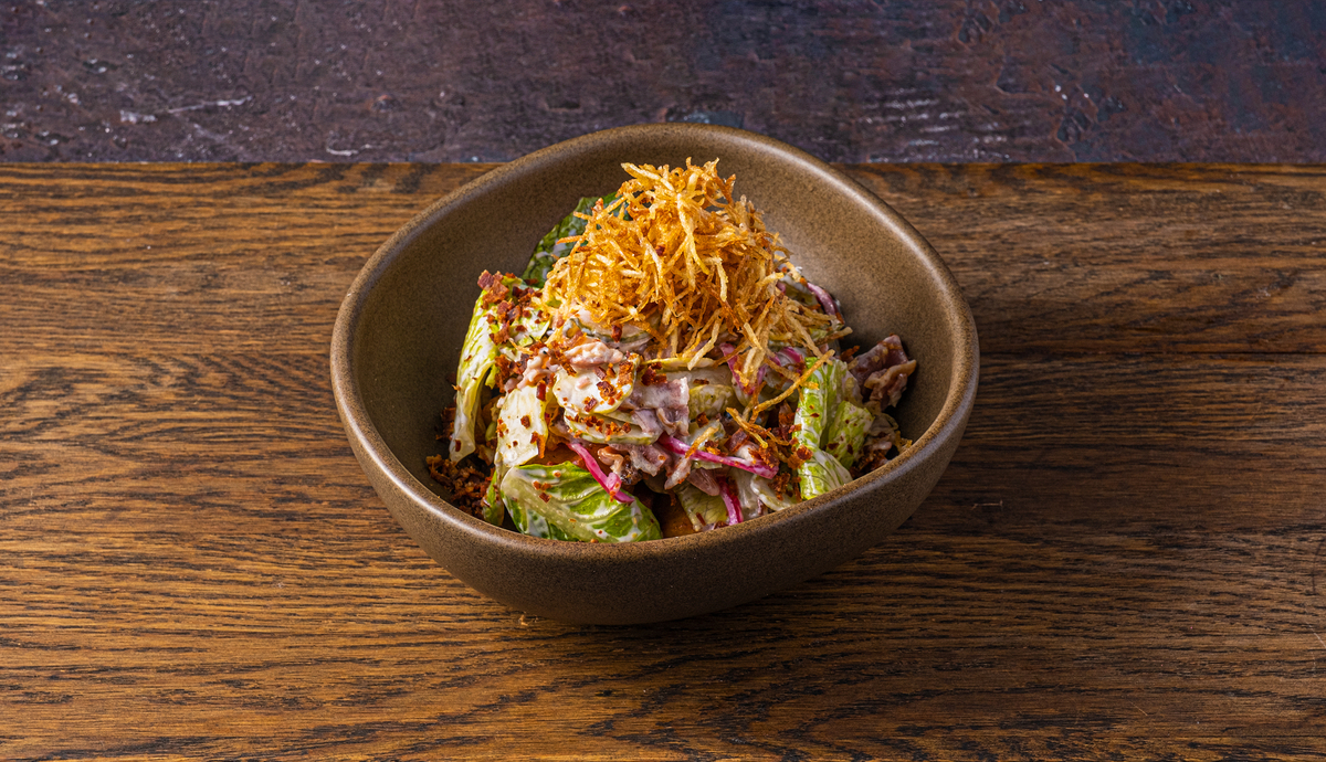 Картофельный салат с беконом