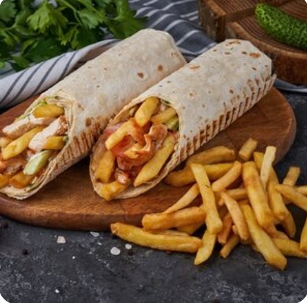 Гирос Xxl с шашлыком из свинины