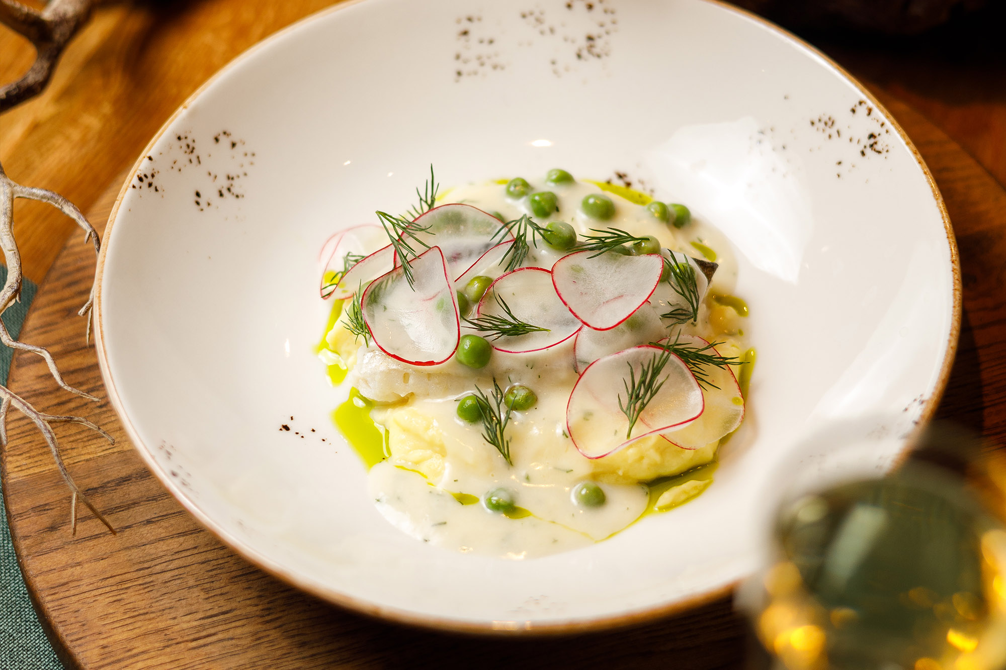 Палтус с картофельным пюре