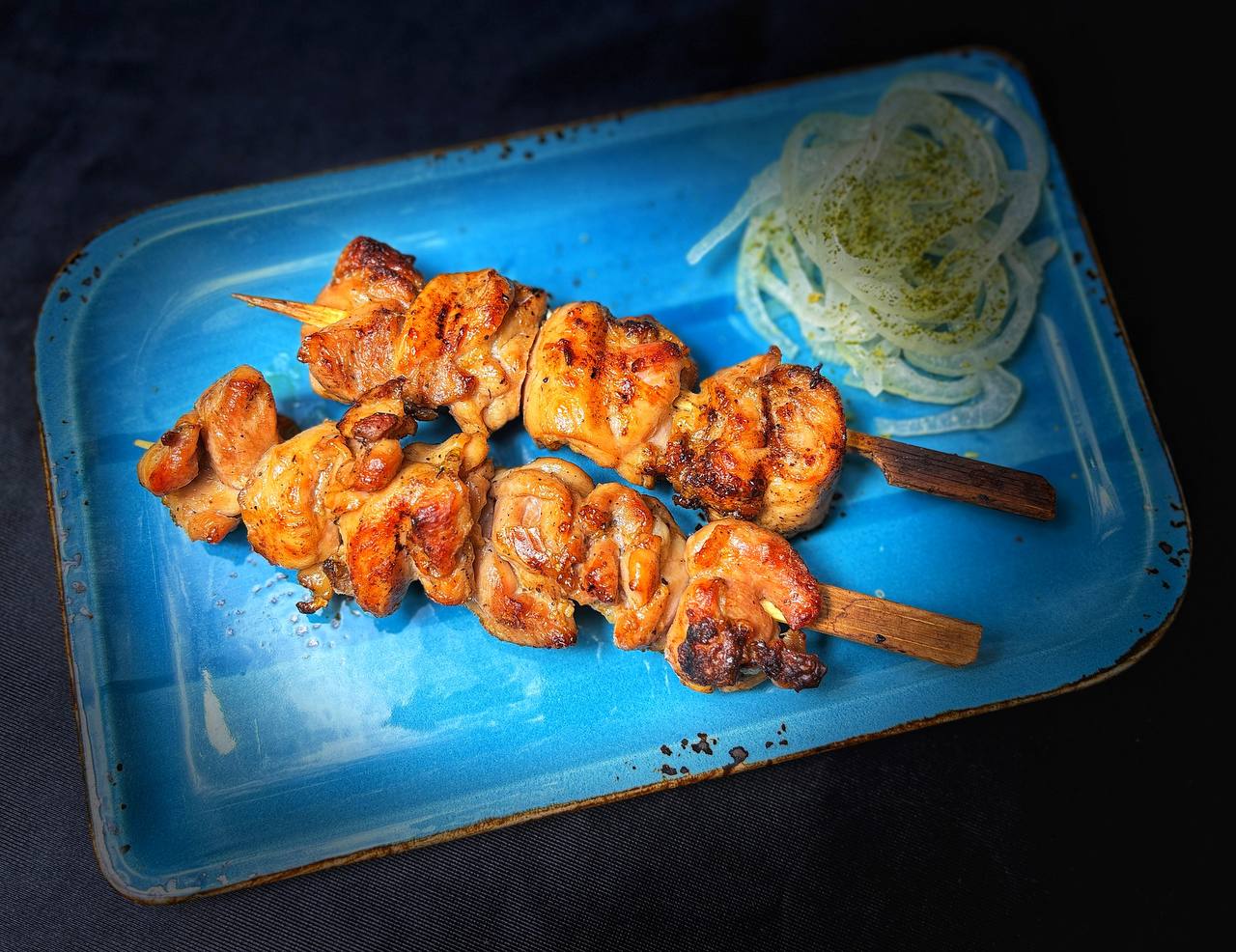Кушияки (шашлычок из куриного бедра)