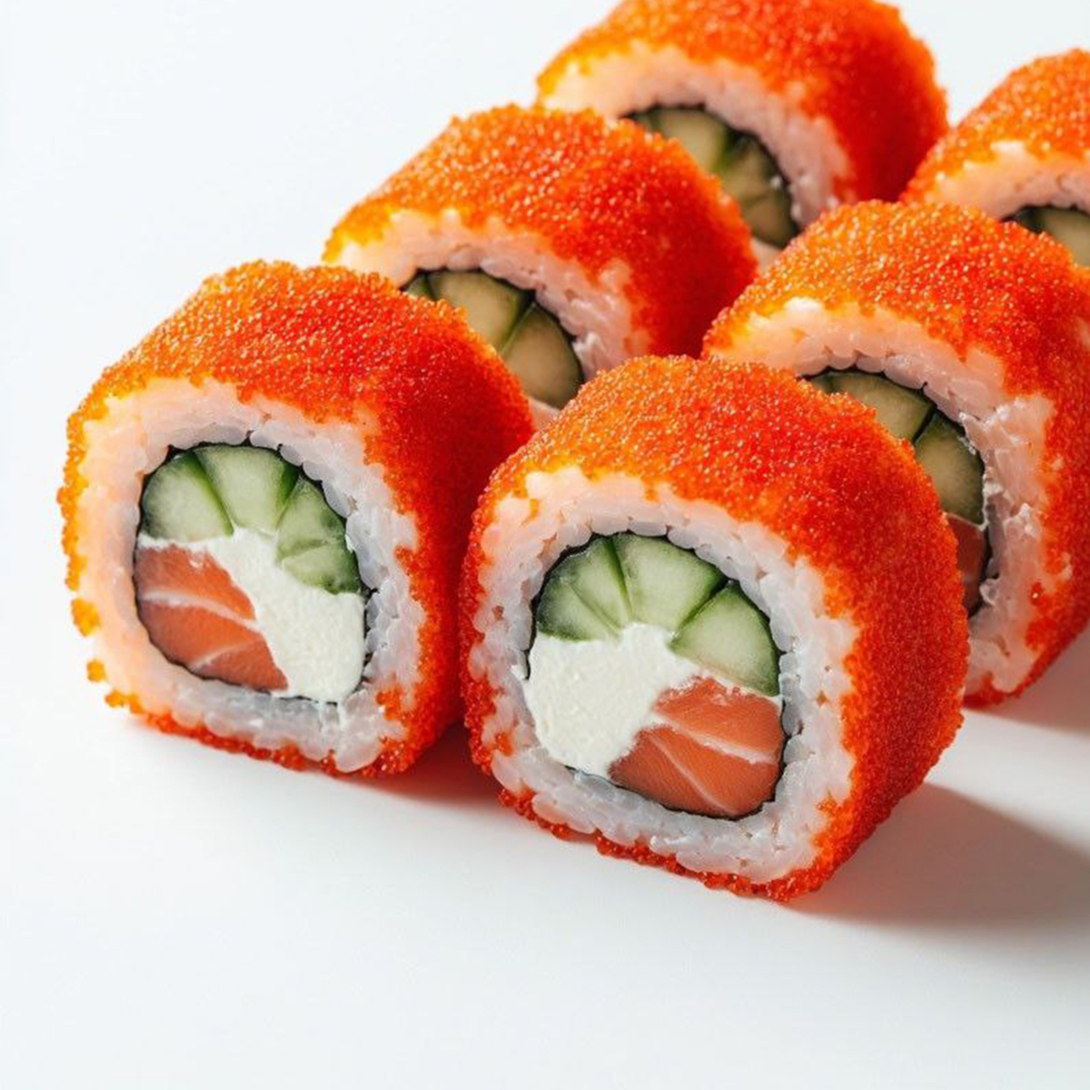 Роллы "Калифорния с лососем"