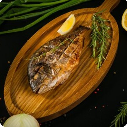 Дорадо на мангале