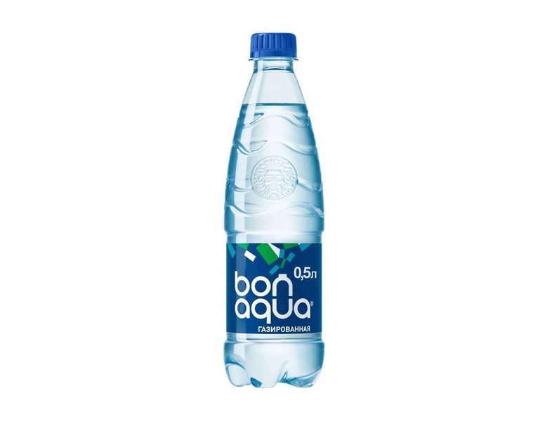 Вода BonAqua газированная 0,5 л.