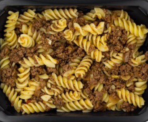 Макароны фузилли с фаршем из говядины