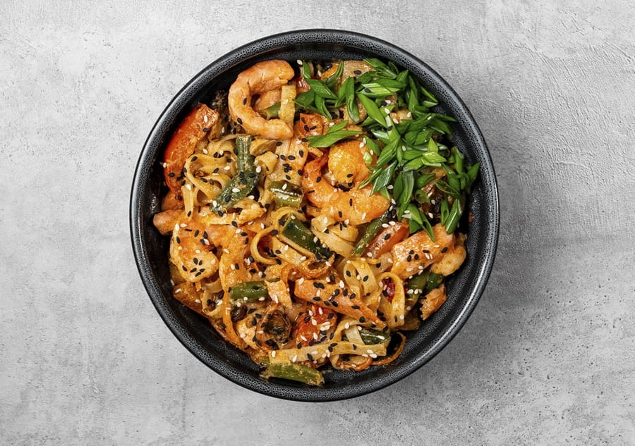 Wok Том ям с морепродуктами