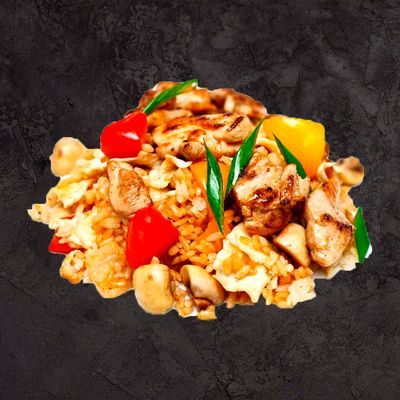 Рис с курицей