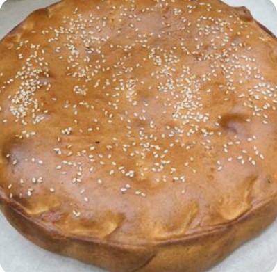 Пирог свинина и картофель 1кг (сдобное тесто)