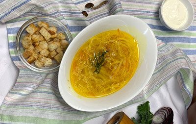Лапша домашняя с курицей