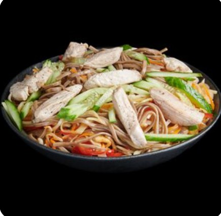 Wok лапша соба с курицей