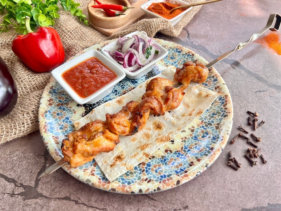 Шашлык из куриного бедра