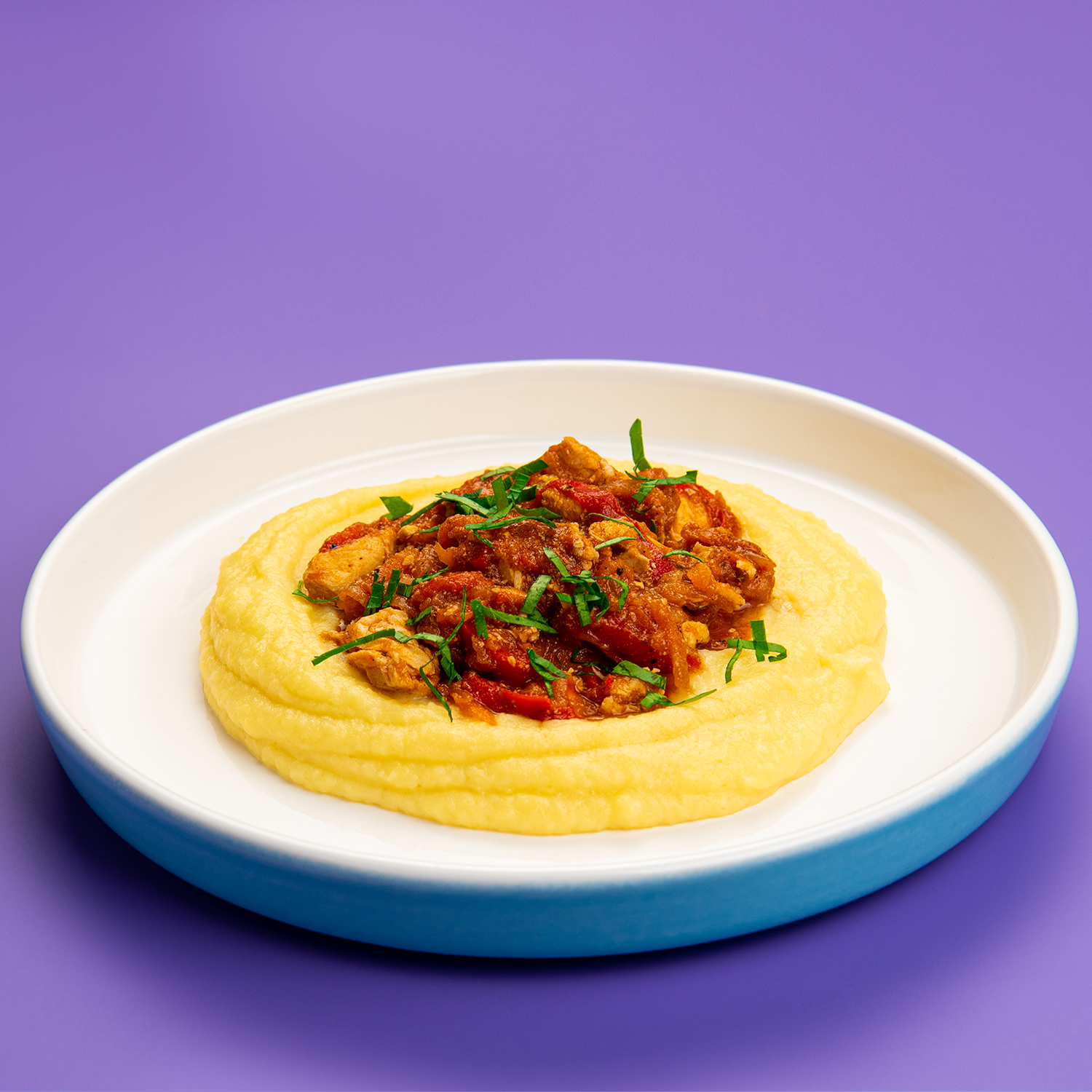 Курица по-грузински с картофельным пюре